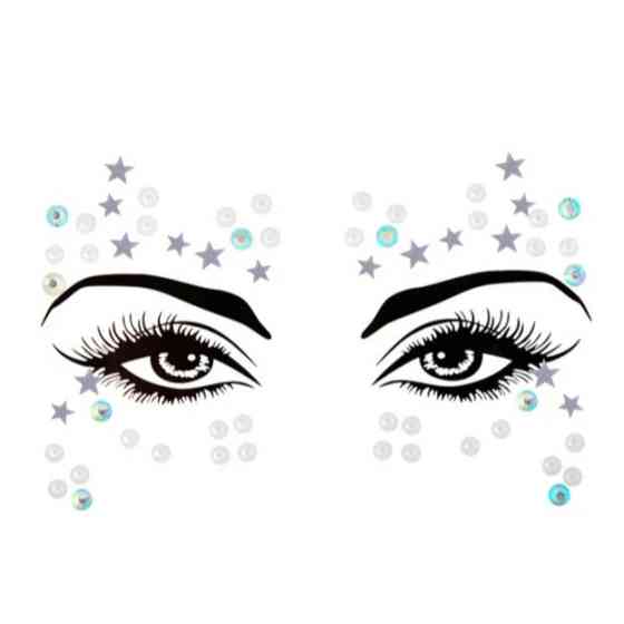 Стрази для обличчя з перлами one size різнобарвний Київ