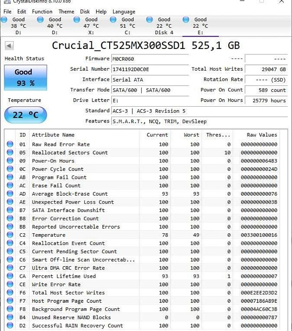 Жёсткий Диск SSD Crucial MX300 525Gb. Киев - изображение 4