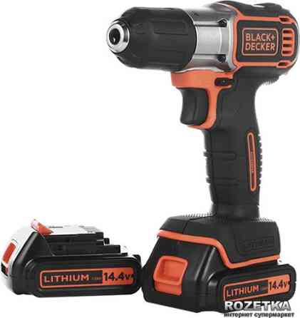 Аккумуляторная дрель шуруповерт Black+Decker ASD14KB Коломия