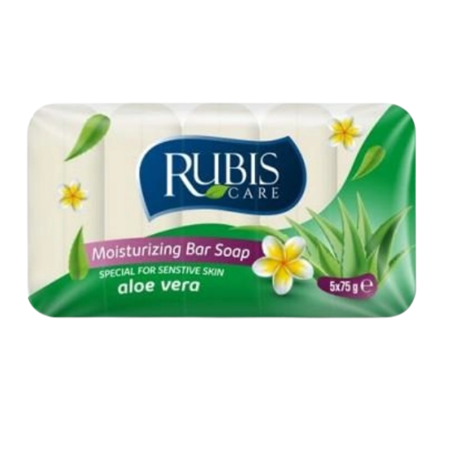 Мило тверде 75гр 5шт Алоє вера (ecopack) RUBIS Житомир - изображение 1