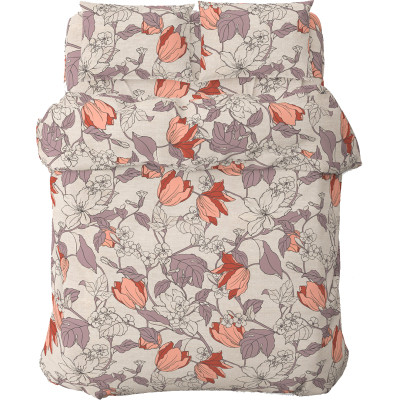 Постільна білизна Home Line Весняний вечір помаранчевий, бязь, полуторний (183204) Вінниця - фото 1