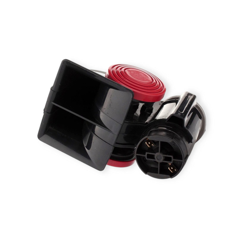 Сигнал повітряний равлик Nautilus 12V з компрессором 2 тони чорний, тип 2 Мукачево - фото 2