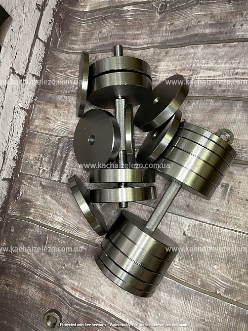 Набор 93 кг Штанга + W-образный гриф + Гантели наборные Гантели, гири, штанги и диски металлические блины Киев - изображение 8