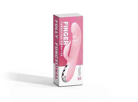 Вибратор с ротацией и толчками Finger Thrusting Vibrator Michelle, розовый Sex Aura Киев