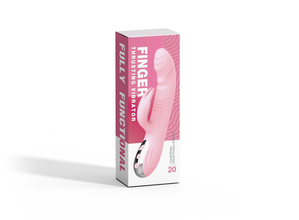 Вибратор с ротацией и толчками Finger Thrusting Vibrator Michelle, розовый Sex Aura Киев - изображение 3