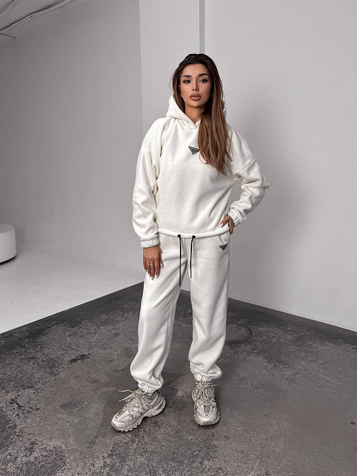 Женский теплый костюм, из флис полара L-XL, Молочный Одесса - изображение 5