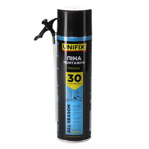 Піна монтажна ручна 30л 500мл всесезонна APRO Житомир