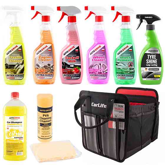 Набір для догляду автомобіля з органайзером AutoDrive Київ