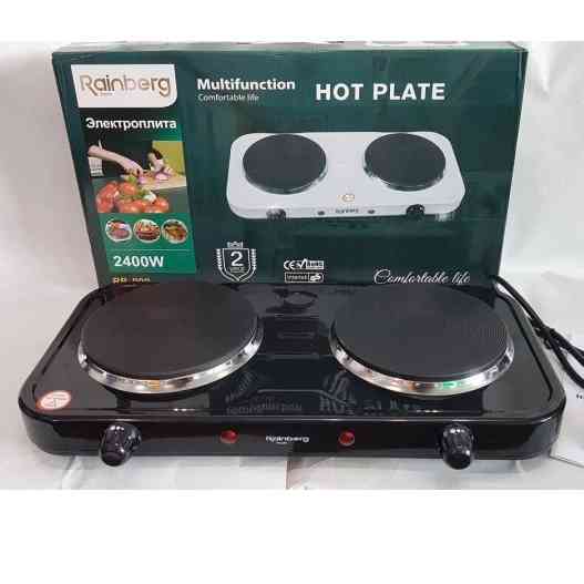 Электрическая плита дисковая плита Rainberg RB-999 электроплита 2400Вт Black GH-65 Львов