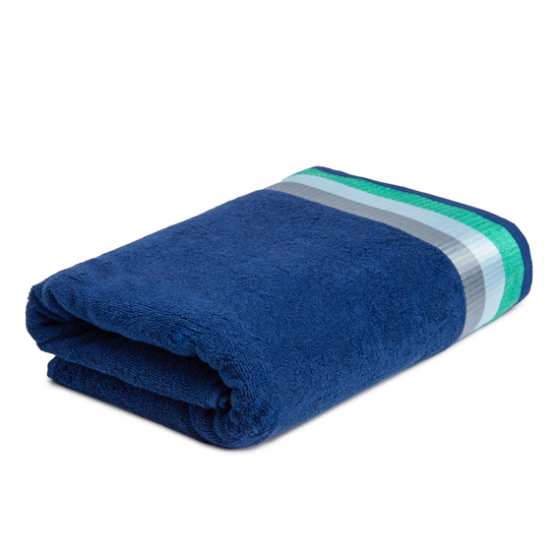 Махровое полотенце Ideal Textile 70*140 см с яркими полосками (56860802) темно синій Черновцы