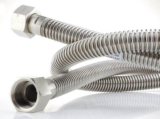 Гибкая подводка из нержавеющей стали для подключения газа DN16 (100 см) 3/4