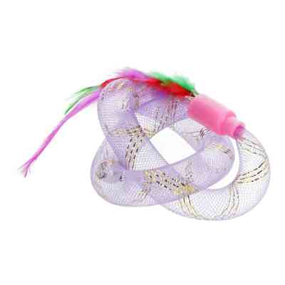 Игрушка для кошек Hippie Pet С перьями фиолетовая 19 см (HIPCT22022V) Винница