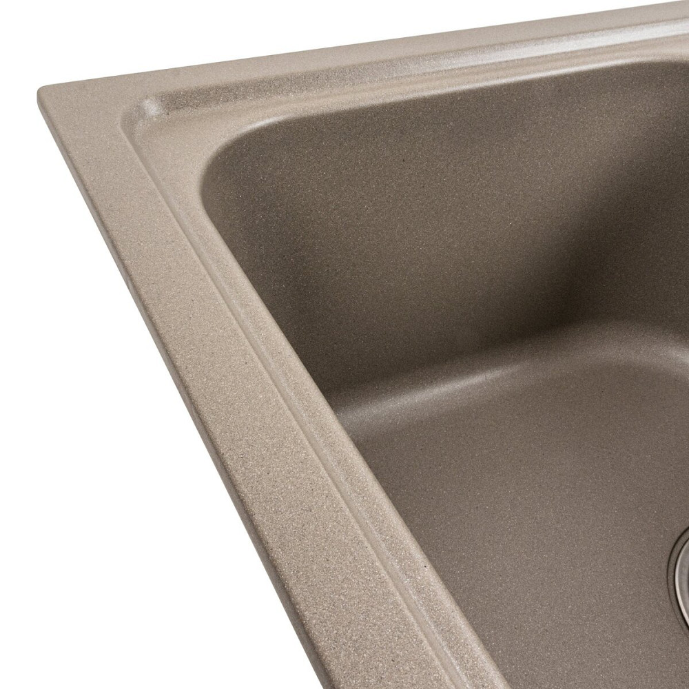 PLATINUM Гранітна мийка для кухні Platinum 7950 Equatoria матовий Титан Київ - фото 4