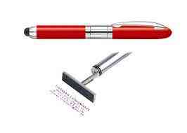 РУЧКА СО ШТАМПОМ MINI SMART PEN (ФЛЕШ) КРАСНЫЙ КОРПУС 4374M Киев