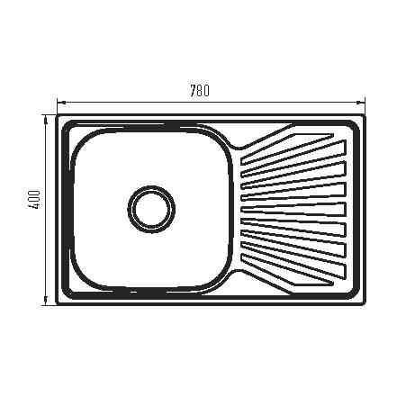 Майка кухонна Zerix Z7848-08-180MD (micro decor) (ZS0574) Київ