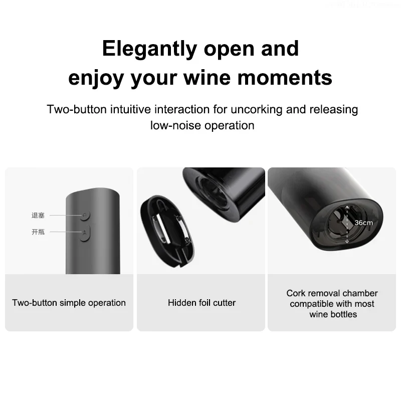 Штопор Xiaomi Mijia Electric Red Wine Bottle Opener Одесса - изображение 3