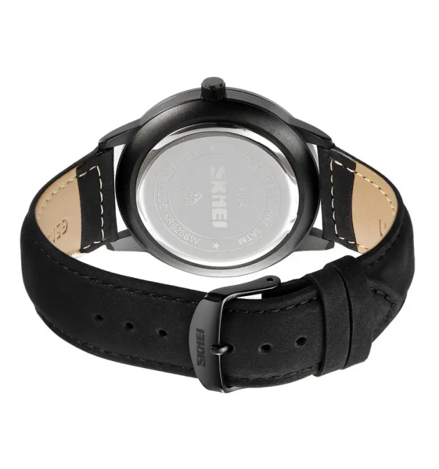 Часы классические мужские Skmei 2034 (Черный с черным) Винница - изображение 8