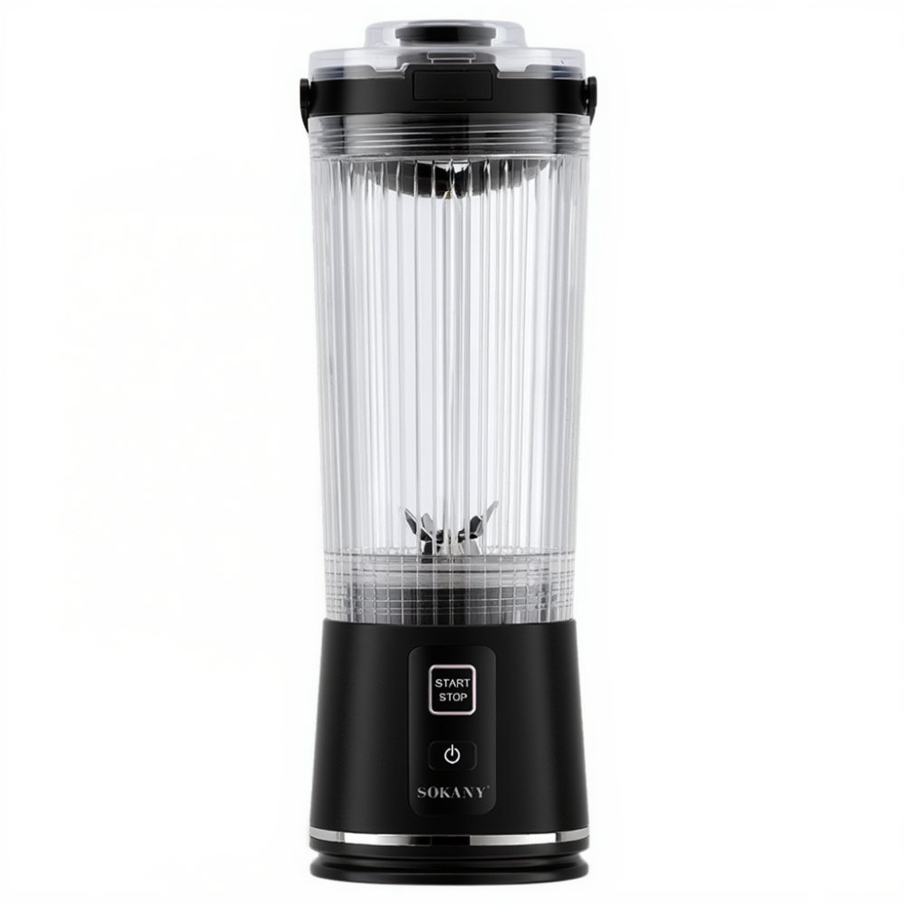 Sokany Портативний блендер-шейкер на акумуляторі 500 мл USB Чорний SK-01023B Коломыя - изображение 1