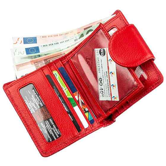 Оригинальный женский бумажник ST Leather 18923 Красный Киев