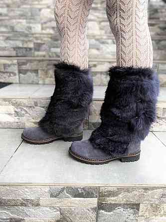 TopS Унти жіночі TopS АР-65 сірі (зима, замша натуральна) (1777) 39 Коломыя