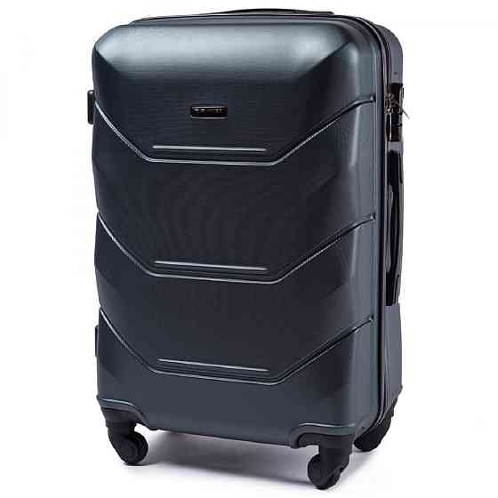 Чемодан пластиковый WINGS 147 средний темно-зеленый Киев