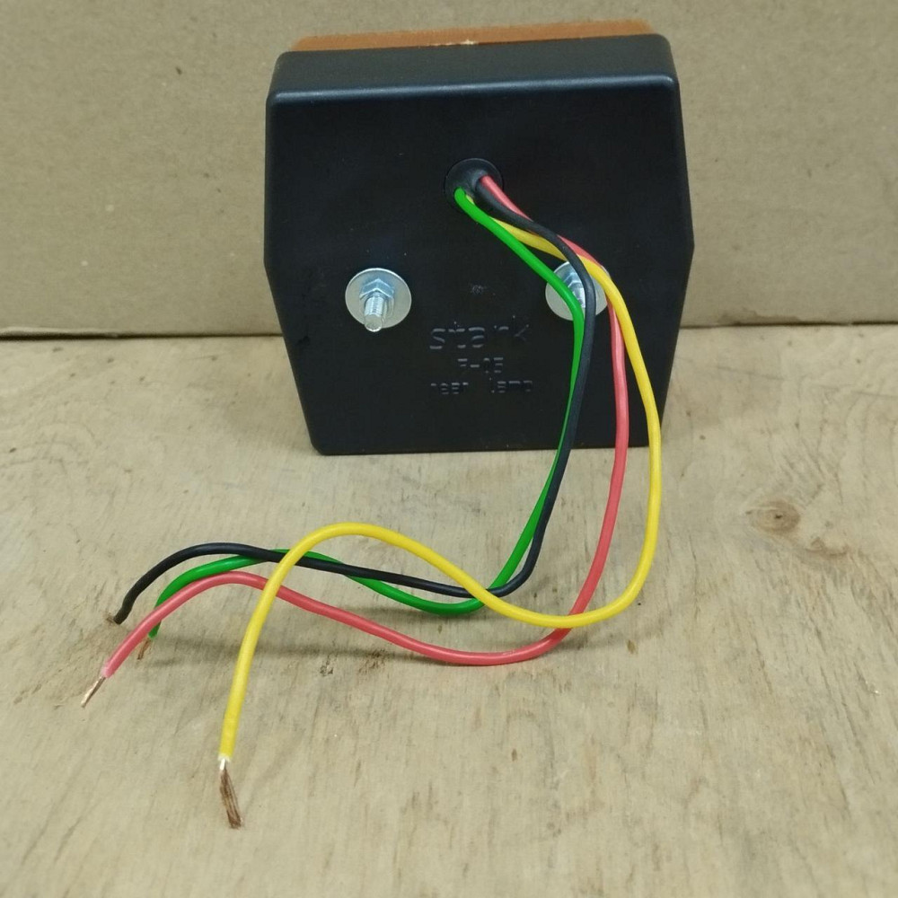 Ліхтар причепа діодний жовто-червоний на болтах з дротами (габарит, стоп, поворот) Вінниця - фото 4