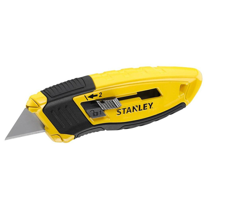 Ніж з висувним трапецевидним лезом STANLEY: 4 позиції, в металевому корпусі Одеса - фото 1