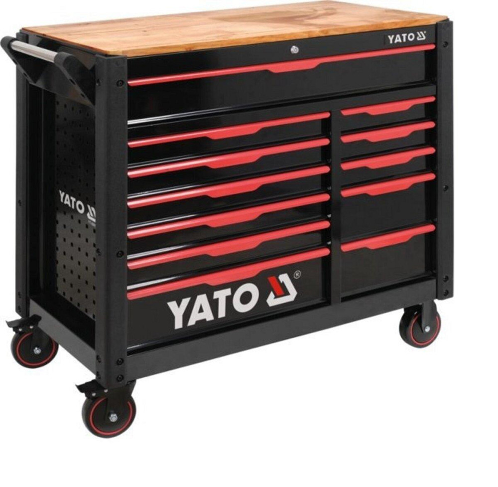 Шафа-візок для інструментів на 4 колесах YATO з 12 шуфлядами, 113x 100x 48 cм, 2 замки [1] Одесса - изображение 1