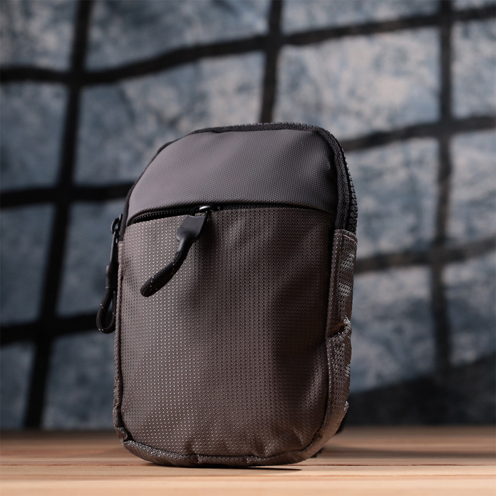 Удобная слинг сумка для путешествий из качественного текстиля Серый (Vintage) Киев - изображение 3