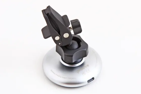 Подставка под телефон магнит MagSafe на обдув с беспров. зарядкой 15Вт Proove Magic Circle серебр. Винница