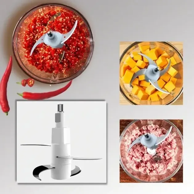 Блендер-измельчувач МОЛНІЯ 1200 Вт, метал, ємність подрібнювача 2000 мл. Одеса - фото 8