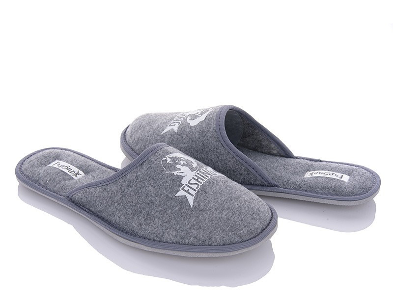 Тапочки мужские серые Рыбак Одесса - изображение 4