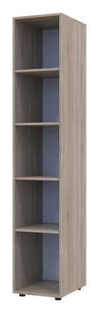 Шафа-пенал з дзеркалом Doros Гелар 39х49,5х203,4 см Дуб сонома (DRS-011131) Львів