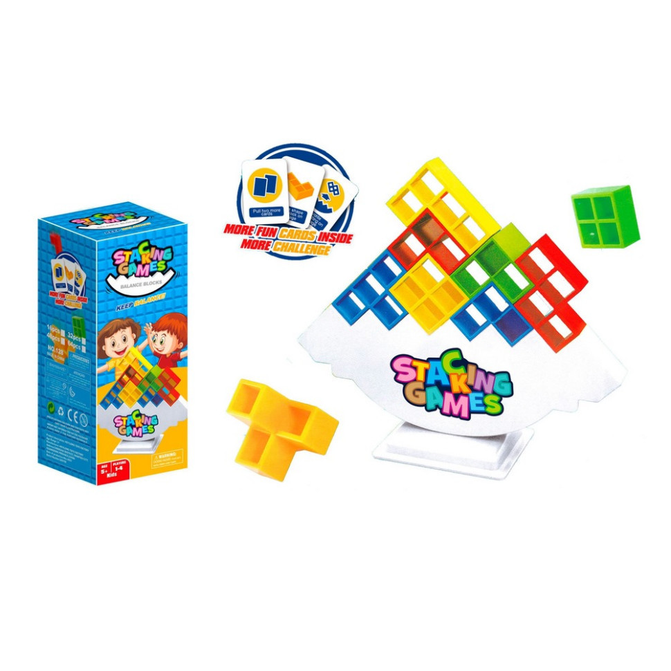 Дитяча настільна гра "Балансир - тетріс" S-128, 48 деталей Вінниця - фото 2