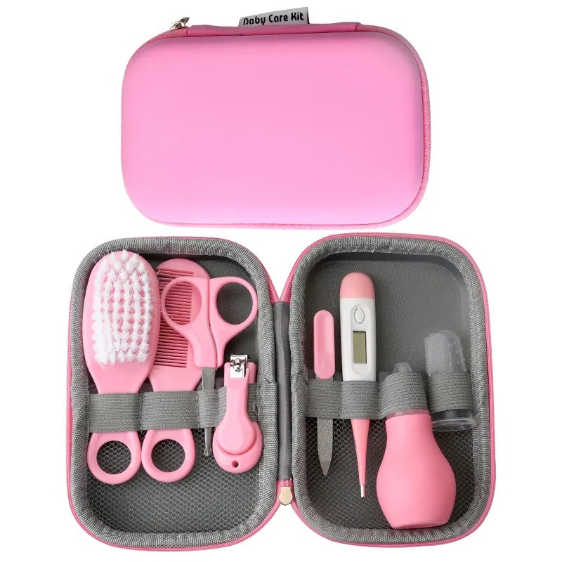 Набор для новорожденных, маникюрный 8 предметов : расческа, ножницы,кусачки,пилочка,пипетка для детей,розовый Каменец-Подольский - изображение 3