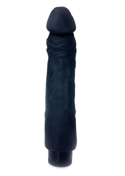 Вібратор - Real Skin Multispeed Black, 22,5 см Sex Aura Київ - фото 3