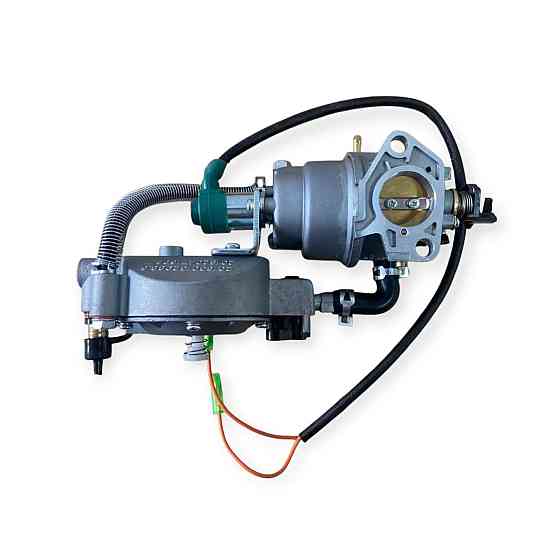 Карбюратор (177f/188f/190f/192f 27mm) с эмк для бенз. ген. 5-7 квт (механизм автомат.) газ-бензин Мукачево