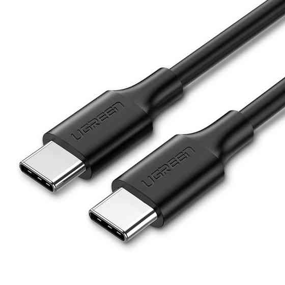 Кабель USB Type-C to Type-C Ugreen US286 з підтримкою PD QC 3.0 (Чорний, 2м) Николаев