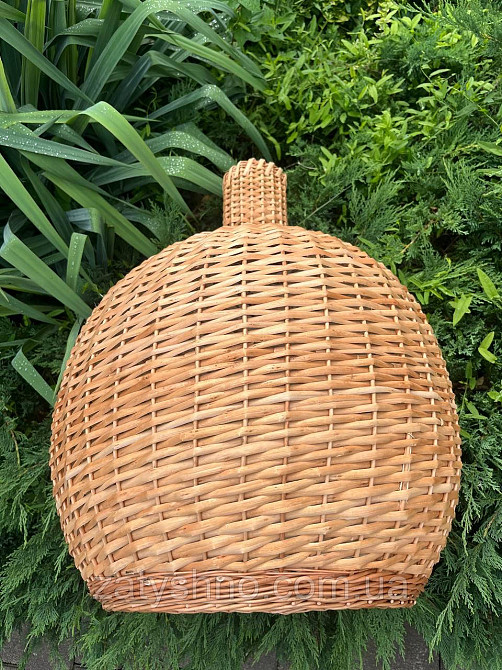 Люстра плетеная кофейная из лозы Киев - изображение 2