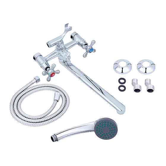 Змішувач для ванни Agua Toledo - C074 з душовим гарнітуром, хром Київ