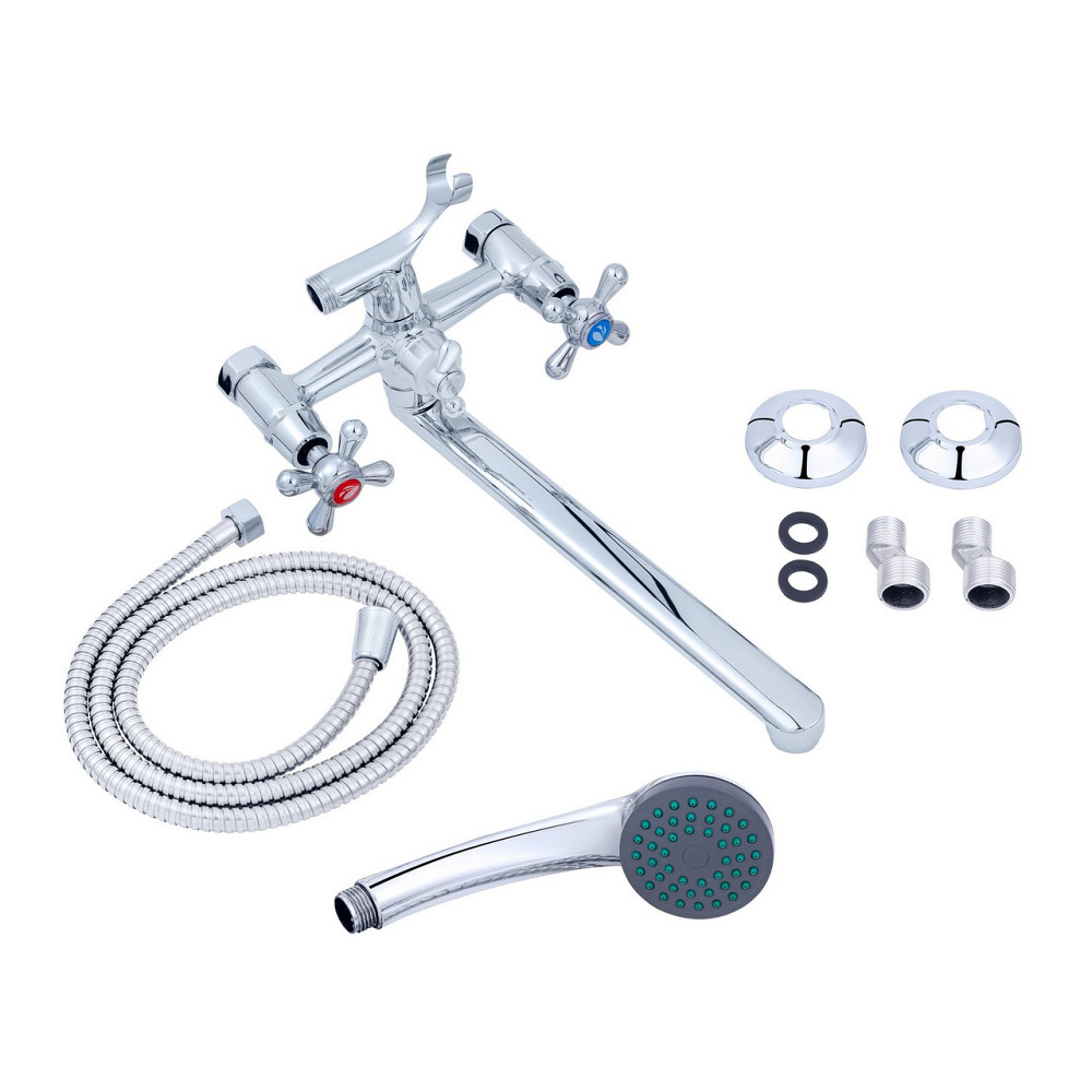 Змішувач для ванни Agua Toledo - C074 з душовим гарнітуром, хром Київ - фото 4