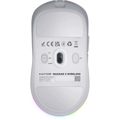 Мышка Hator Quasar 3 Wireless White (HTM731) Винница - изображение 6