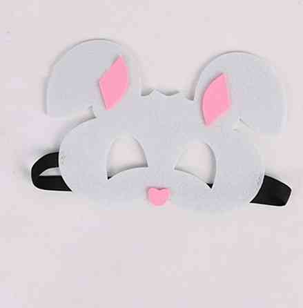 Детская маска на лицо Заяц one size бело-розовый Киев