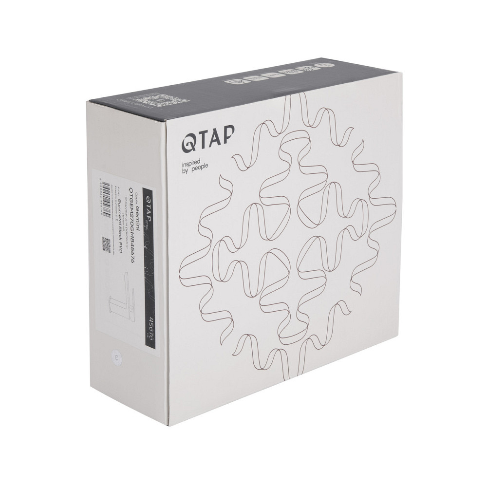 Змішувач для раковини Qtap Gemini QTGEM270GMB45676 Gunmetal Black PVD Київ - фото 7