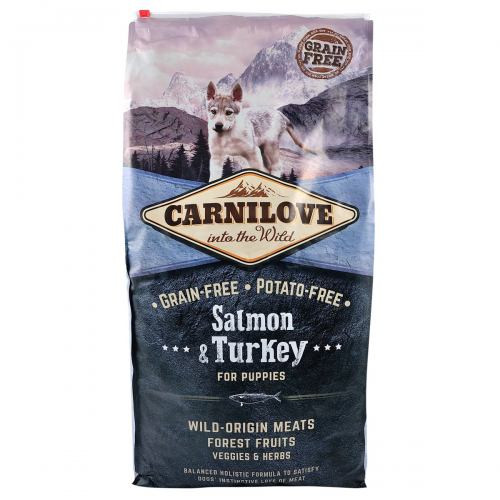 Корм сухий Carnilove Puppy Salmon and Turkey для цуценят усіх порід з лососем та індичкою 12 кг Київ - фото 3