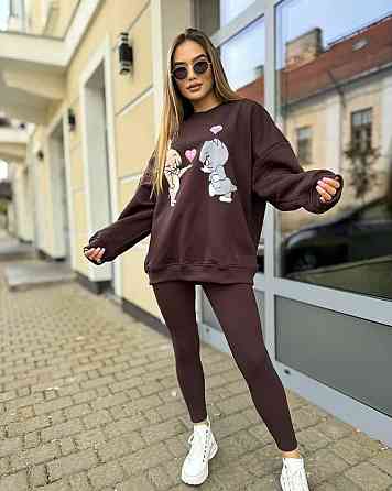 Женский трендовый зимний костюм Шоколад, 46/48 Одесса