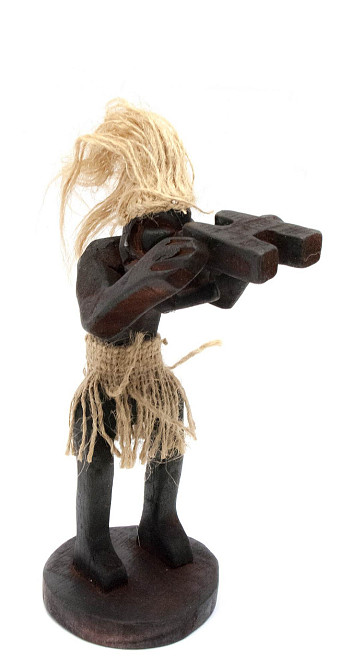 Статуэтка из дерева Папуас Киев - изображение 1