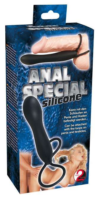 Страпон - Anal Special Silicone Black Sex Aura Київ - фото 5