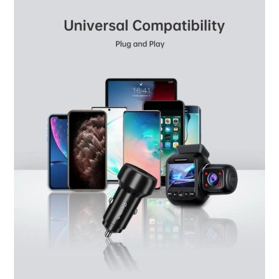 Зарядное устройство Choetech USB-C+USB-A 60W QC3.0/PD/PPS black (TC0014-BK) Винница - изображение 8