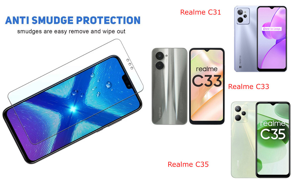 Защитное стекло NeoGlass для Realme C31, Realme C33, Realme C35 – ультрапрозрачное и устойчивое Киев - изображение 3